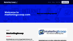 What Marketingscoop.com website looked like in 2023 (This year)
