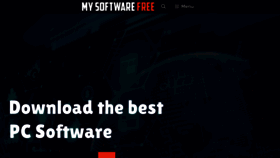 What Mysoftwarefree.com website looked like in 2023 (This year)