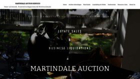 What Martindaleauction.com website looked like in 2023 (This year)
