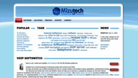 What Mizu-voip.com website looked like in 2023 (This year)