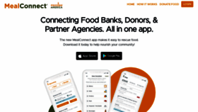 What Mealconnect.org website looked like in 2023 (This year)