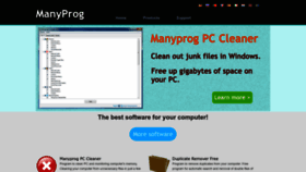 What Manyprog.com website looked like in 2023 (This year)