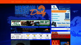 What Marshallcountydaily.com website looked like in 2023 (This year)