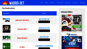 What Madrid-bet.com website looked like in 2023 (This year)