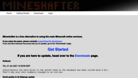What Mineshafter.info website looked like in 2023 (This year)