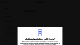 What Micuenta.lanacion.com.ar website looked like in 2023 (This year)