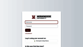 What Moodle.morningside.edu website looked like in 2023 (This year)