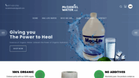 What Mcdanielwater.com website looked like in 2023 (This year)