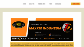 What Maxxio.org website looked like in 2023 (This year)