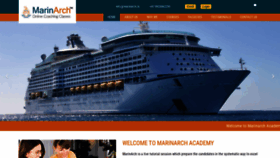 What Marinarch.in website looked like in 2023 (2 years ago)