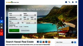 What Myhawaiirealestateonline.com website looked like in 2023 (This year)