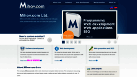 What Mihov.com website looked like in 2023 (This year)