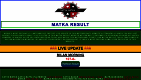 What Matka-result.net website looked like in 2023 (This year)