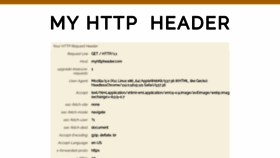 What Myhttpheader.com website looked like in 2023 (This year)