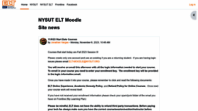 What Moodle.nysutelt.org website looked like in 2023 (This year)