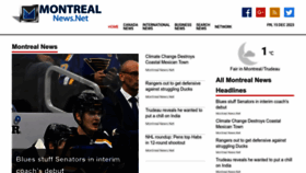 What Montrealnews.net website looked like in 2023 (This year)