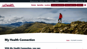 What Myhealthconnection.uchealth.org website looked like in 2023 (This year)