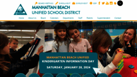 What Mbusd.org website looked like in 2023 (1 year ago)