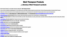 What Markthompsonproducts.com website looked like in 2023 (This year)
