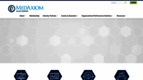 What Medaxiom.com website looked like in 2023 (This year)