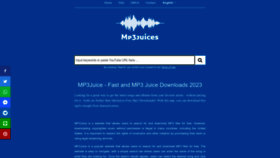 What Mp3-juices.blog website looked like in 2023 (This year)