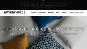 What Mayerfabrics.com website looked like in 2023 (This year)