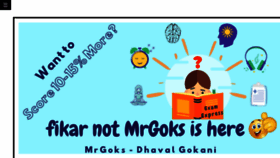 What Mrgoks.com website looked like in 2023 (This year)