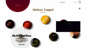 What Melissacoppel.com website looks like in 2024 