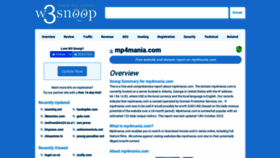 What Mp4mania.com.w3snoop.com website looks like in 2024 