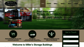 What Millersstoragebuildings.com website looks like in 2024 