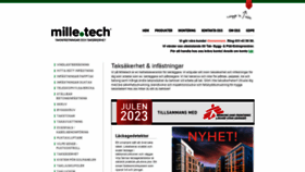 What Milletech.se website looks like in 2024 