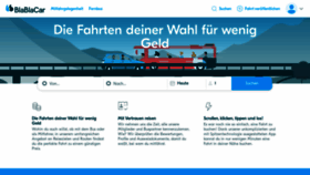 What Mitfahrgelegenheit.de website looks like in 2024 