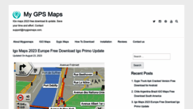 What Mygpsmaps.com website looks like in 2024 