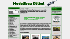 What Modellbau-koelbel.de website looks like in 2024 