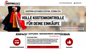 What Meinshoppingkonto.de website looks like in 2024 