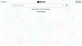 What Mapthis.ai website looks like in 2024 