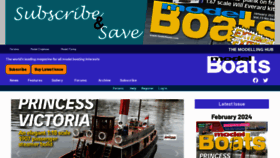 What Modelboats.co.uk website looks like in 2024 