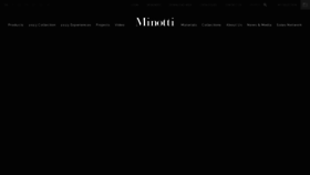 What Minotti.com website looks like in 2024 