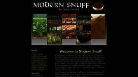 What Modernsnuff.com website looks like in 2024 