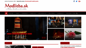 What Modlitba.sk website looks like in 2024 