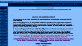 What Matsenminiaturefarms.com website looks like in 2024 
