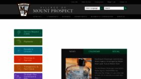 What Mountprospect.org website looks like in 2024 