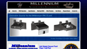 What Millenniumpacs.com website looks like in 2024 