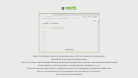 What Mtdb.co website looks like in 2024 