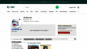 What Mrberlin.com website looks like in 2024 