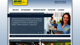 What Med-ecole.de website looks like in 2024 
