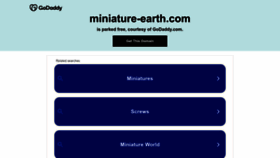 What Miniature-earth.com website looks like in 2024 