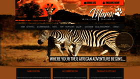 What Maroiconservancy.co.za website looks like in 2024 