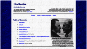 What Mindjustice.org website looks like in 2024 