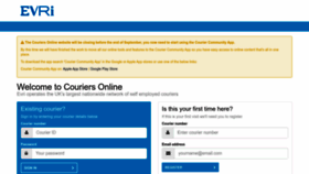What Mycouriersonline.co.uk website looks like in 2024 